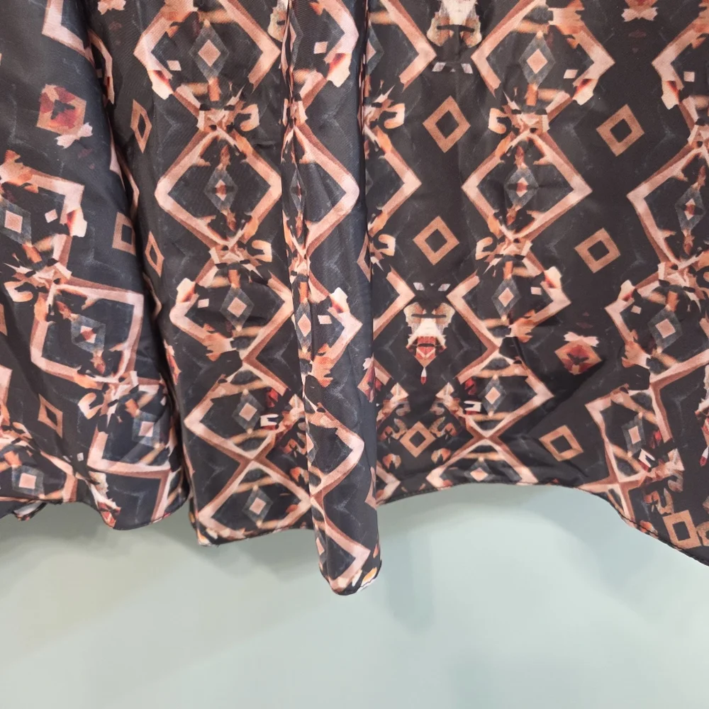 Anthropologie BHANUNI By JYOTI Maxi Skirt KALEIDOSCOPE‎ Lined Printed Size 2X